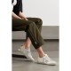 Superstar distressed glittered leather sneakers gold Superstar distressed glittered leather sneakers gold