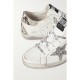Superstar distressed glittered and python-effect leather sneakers Superstar distressed glittered and python-effect leather sneakers