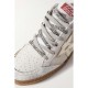 Ball Star distressed metallic leather and canvas sneakers Ball Star distressed metallic leather and canvas sneakers