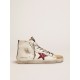 Francy sneakers with red glittery star and handwritten lettering Francy sneakers with red glittery star and handwritten lettering