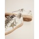 Ball Star LTD sneakers in white leather with green glitter details Ball Star LTD sneakers in white leather with green glitter details