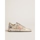 Ball Star in white suede with multicolor inserts Ball Star in white suede with multicolor inserts