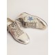 Ball Star in white suede with multicolor inserts Ball Star in white suede with multicolor inserts