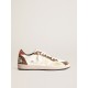 Ball Star Pro sneakers in white nappa leather with knurled ivory rubber inserts Ball Star Pro sneakers in white nappa leather with knurled ivory rubber inserts