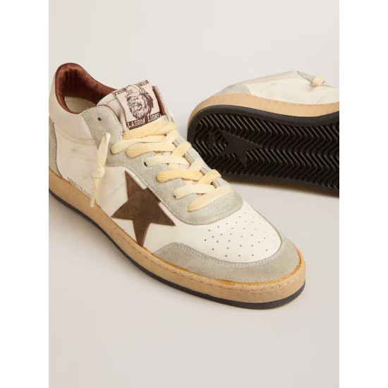 Ball Star LTD in nappa and nylon with suede star and inserts Ball Star LTD in nappa and nylon with suede star and inserts