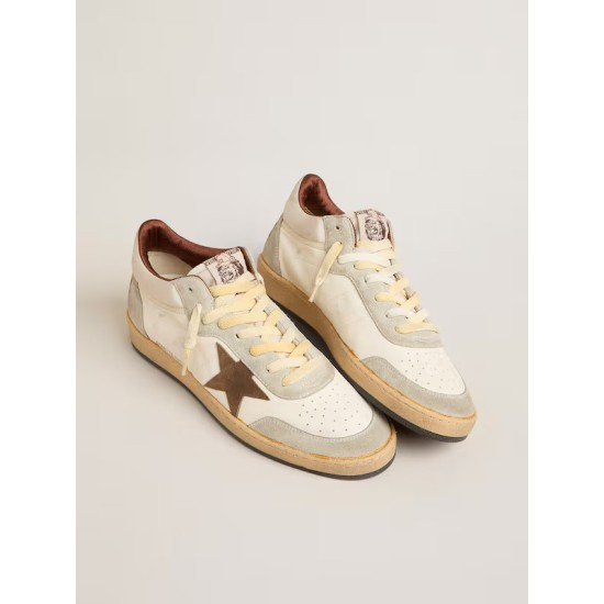 Ball Star LTD in nappa and nylon with suede star and inserts Ball Star LTD in nappa and nylon with suede star and inserts