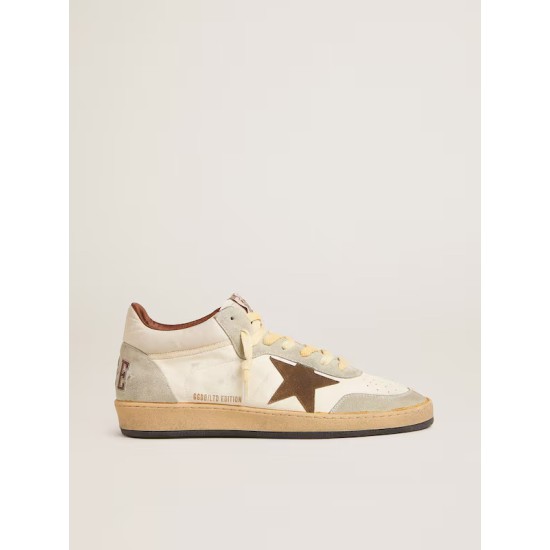 Ball Star LTD in nappa and nylon with suede star and inserts Ball Star LTD in nappa and nylon with suede star and inserts