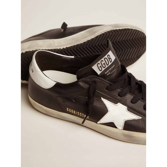 Superstar sneakers in leather with contrast star and heel tab Superstar sneakers in leather with contrast star and heel tab