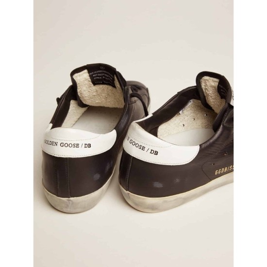 Superstar sneakers in leather with contrast star and heel tab Superstar sneakers in leather with contrast star and heel tab