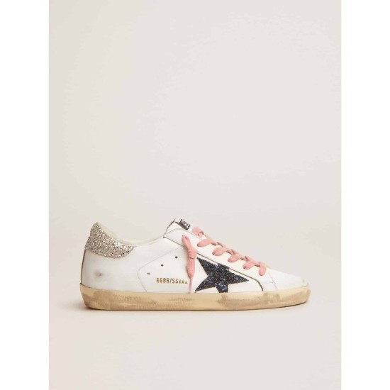Super-Star LTD sneakers with colored glitter star and heel tab Super-Star LTD sneakers with colored glitter star and heel tab