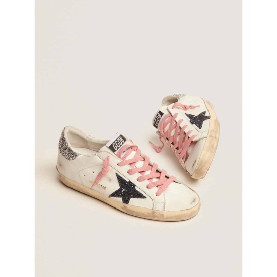 Super-Star LTD sneakers with colored glitter star and heel tab Super-Star LTD sneakers with colored glitter star and heel tab