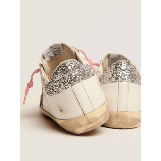 Super-Star LTD sneakers with colored glitter star and heel tab Super-Star LTD sneakers with colored glitter star and heel tab