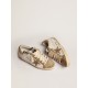 Super-Star sneakers in white leather with dove-gray suede inserts and all-over black lettering Super-Star sneakers in white leather with dove-gray suede inserts and all-over black lettering