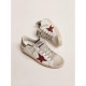 Golden Goose Super-Star Sneakers with Glitter Star and Heel Tab Golden Goose Super-Star Sneakers with Glitter Star and Heel Tab