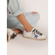 Super-Star sneakers with blue leather star and glitter heel tab Super-Star sneakers with blue leather star and glitter heel tab