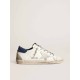 Super-Star sneakers with off-white suede star and blue lizard-print nubuck heel tab Super-Star sneakers with off-white suede star and blue lizard-print nubuck heel tab