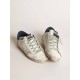 Super-Star sneakers with off-white suede star and blue lizard-print nubuck heel tab Super-Star sneakers with off-white suede star and blue lizard-print nubuck heel tab