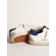 Super-Star sneakers with off-white suede star and blue lizard-print nubuck heel tab Super-Star sneakers with off-white suede star and blue lizard-print nubuck heel tab