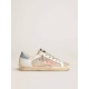 Super-Star LTD sneakers in white leather with mesh insert and silver glitter tongue Super-Star LTD sneakers in white leather with mesh insert and silver glitter tongue