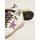 Ball Star LTD sneakers in white leather with colored glitter heel tab and star Ball Star LTD sneakers in white leather with colored glitter heel tab and star