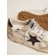 Ball Star sneakers in white leather and ice-gray suede with black leather detail Ball Star sneakers in white leather and ice-gray suede with black leather detail