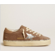 Hi Star in suede with silver leather star and leather heel tab Hi Star in suede with silver leather star and leather heel tab