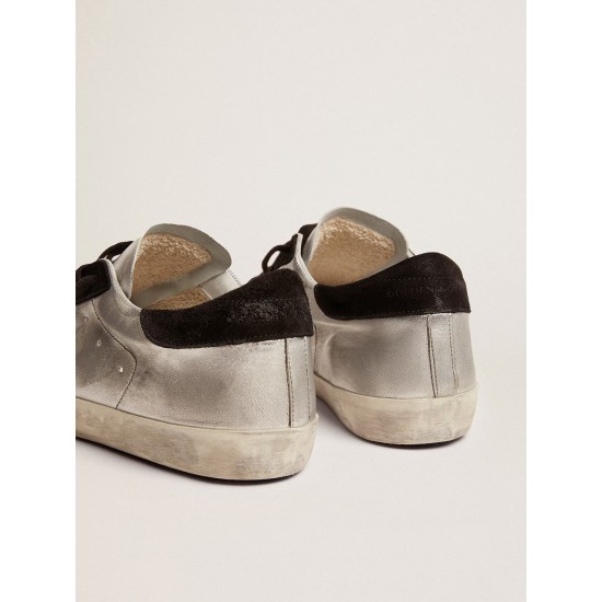 Men's Super-Star in silver leather Men's Super-Star in silver leather