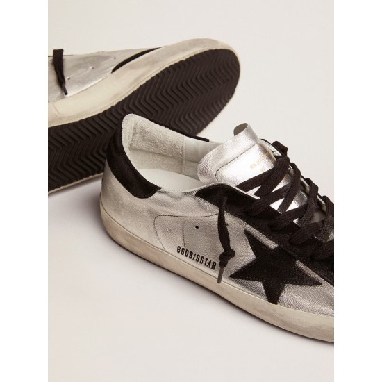 Men's Super-Star in silver leather Men's Super-Star in silver leather