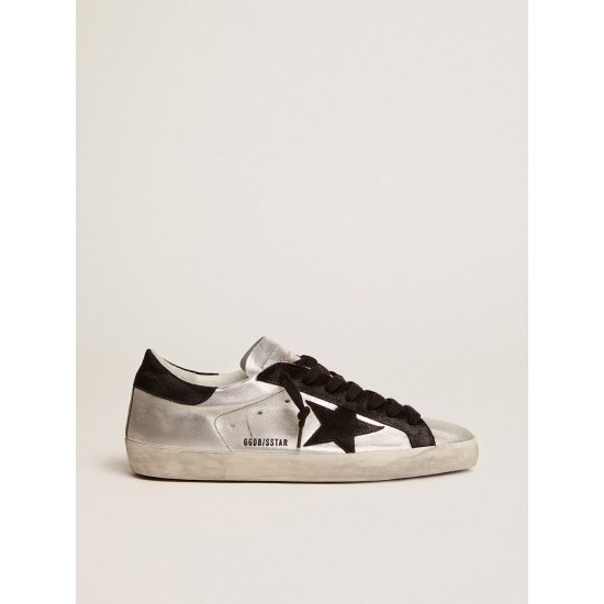Men's Super-Star in silver leather Men's Super-Star in silver leather