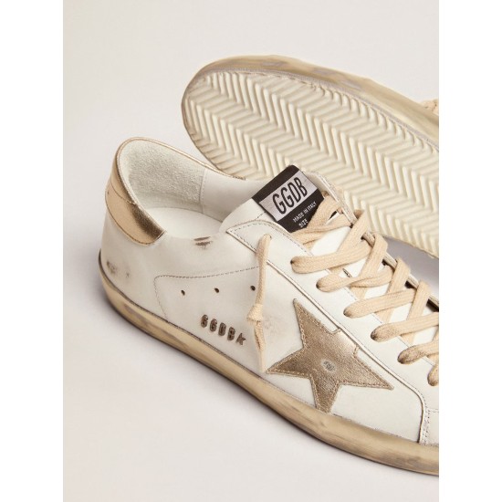 Men's Super-Star with gold sparkle foxing and lettering Men's Super-Star with gold sparkle foxing and lettering