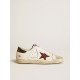 Men's Super-Star with earth-brown suede star and dark green leather heel tab Men's Super-Star with earth-brown suede star and dark green leather heel tab