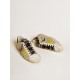 Super-Star in mesh with yellow suede star and black leather heel tab Super-Star in mesh with yellow suede star and black leather heel tab