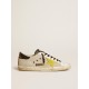 Super-Star in mesh with yellow suede star and black leather heel tab Super-Star in mesh with yellow suede star and black leather heel tab
