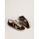 Men's Super-Star in black suede with silver laminated leather star Men's Super-Star in black suede with silver laminated leather star