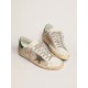 Men's Super-Star in light silver mesh with gray star Men's Super-Star in light silver mesh with gray star