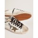Men's Super-Star with star in olive green canvas Men's Super-Star with star in olive green canvas