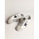 Super-Star with blue metallic leather star and black heel tab Super-Star with blue metallic leather star and black heel tab