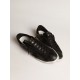 Men's Super-Star in black nappa with black suede star and heel tab Men's Super-Star in black nappa with black suede star and heel tab