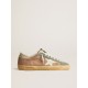 Super-Star in brown and green suede with white nappa leather star Super-Star in brown and green suede with white nappa leather star