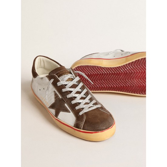 Super-Star LTD with brown suede star and heel tab Super-Star LTD with brown suede star and heel tab