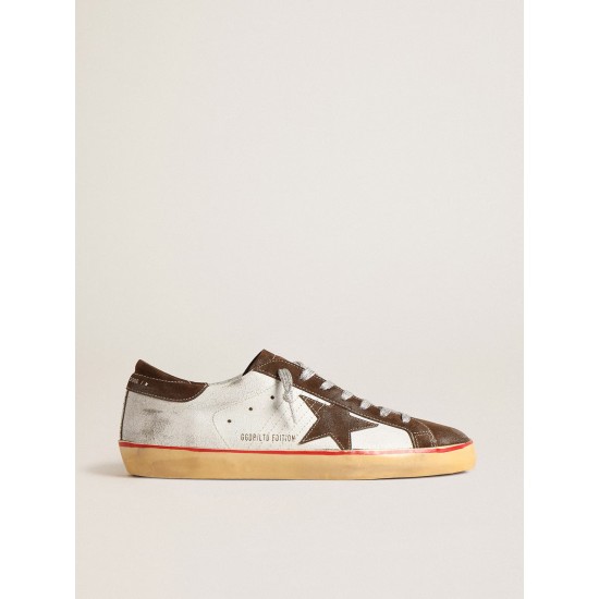 Super-Star LTD with brown suede star and heel tab Super-Star LTD with brown suede star and heel tab