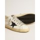 Super-Star with blue canvas star and tobacco leather heel tab Super-Star with blue canvas star and tobacco leather heel tab