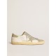 Men’s Super-Star in nappa with ice-gray suede star and black embroidery Men’s Super-Star in nappa with ice-gray suede star and black embroidery