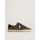 Men’s Super-Star in black Swarovski crystals with black suede star Men’s Super-Star in black Swarovski crystals with black suede star