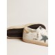 Super-Star with suede star and platinum snake-print leather heel tab Super-Star with suede star and platinum snake-print leather heel tab