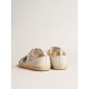 Super-Star with suede star and platinum snake-print leather heel tab Super-Star with suede star and platinum snake-print leather heel tab