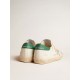 Men's Super-Star with ice-gray suede star and green leather heel tab Men's Super-Star with ice-gray suede star and green leather heel tab