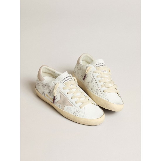 Men’s Super-Star LTD CNY in white leather with lettering on the upper Men’s Super-Star LTD CNY in white leather with lettering on the upper