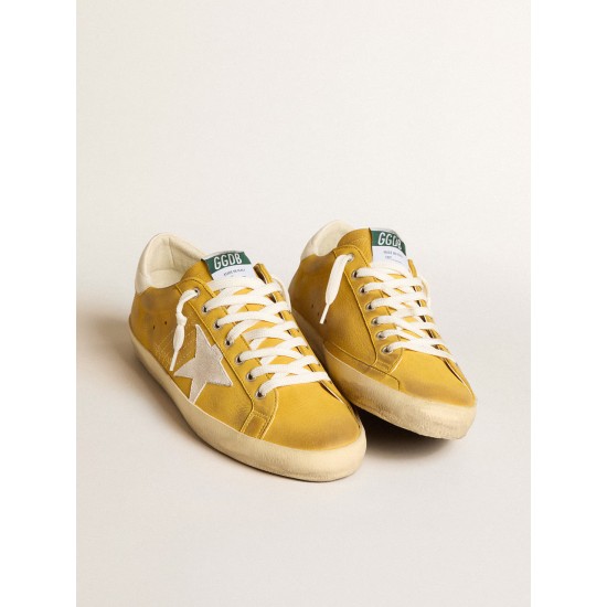 Honey Super-Star with white suede star and white nappa leather heel tab Honey Super-Star with white suede star and white nappa leather heel tab