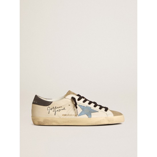 Men's Super-Star LTD in nappa with denim star and gray leather heel tab Men's Super-Star LTD in nappa with denim star and gray leather heel tab